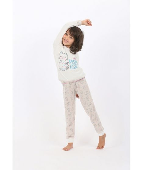  Children's girl's pajamas Kitten