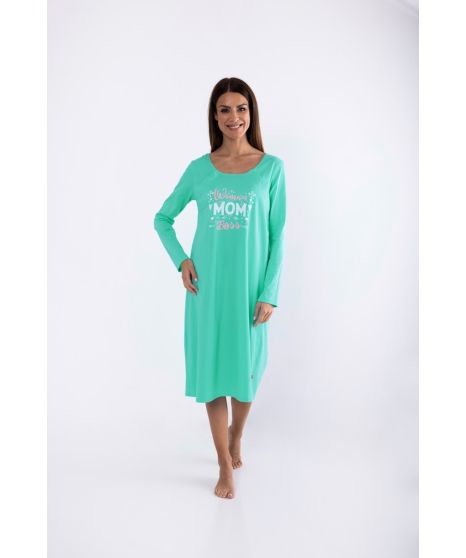 Women's nightgown - 2174-zelena